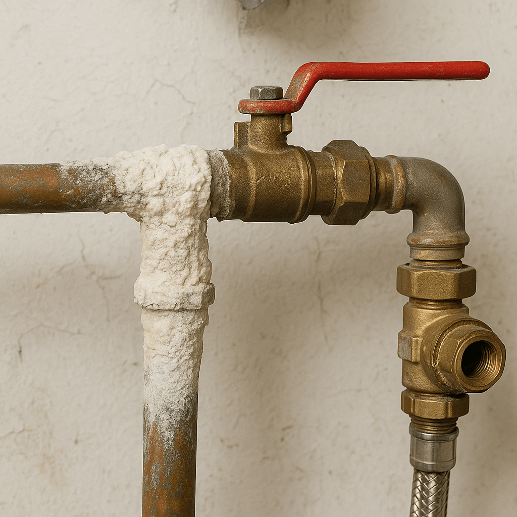 Plomberie détériorée